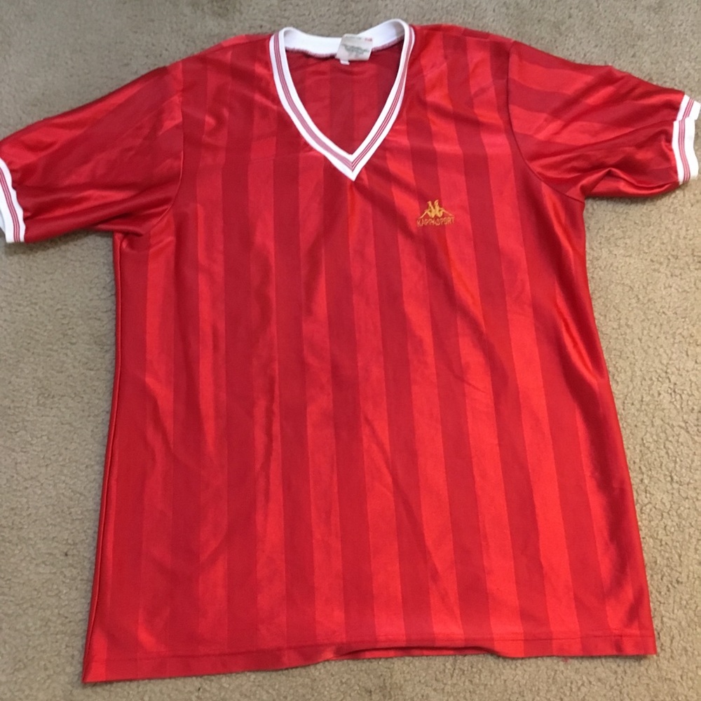 Kappa sport red soccer jersey